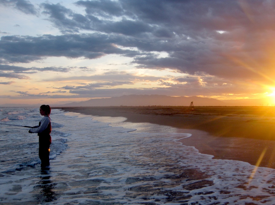 Pesca de lubinas a spinning en playa