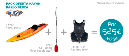 Pack kayak Paseo Pesca Rotomod