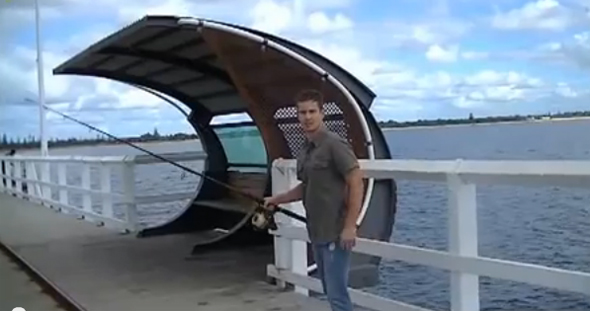 Fotograma del vídeo de pesca "El tropiezo del pescador"