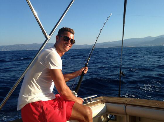 Famosos de pesca: Cristiano Ronaldo