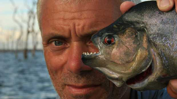 Jeremy Wade es el protagonista del vídeo de pesca de hoy. Foto de Discovery Max.