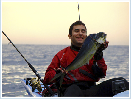 pesca llampugas desde kayak