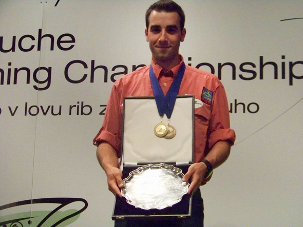 David Arcay, campeón del mundo de pesca a mosca en el 2012.