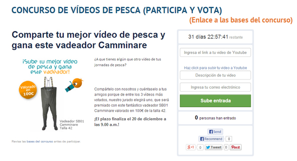 Concurso de vídeos de pesca de Coto de PeZca.