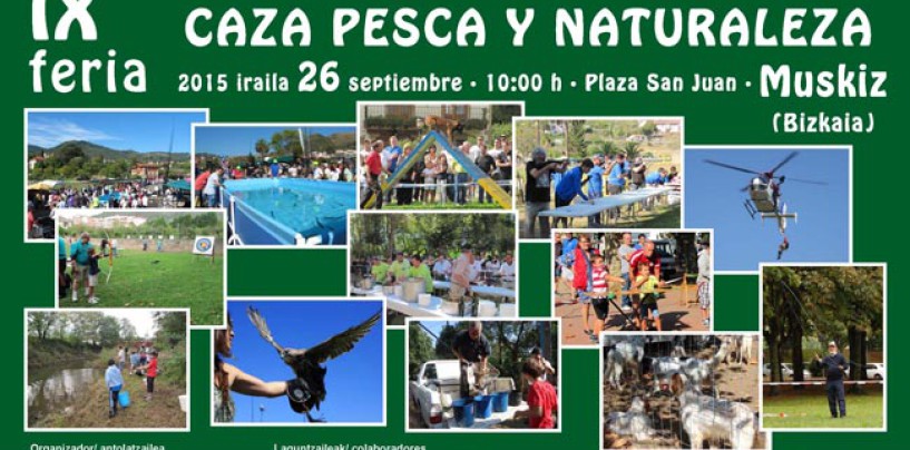 IX Feria de Caza y Pesca de Muskiz, una cita inexcusable para los amantes de los deportes de naturaleza