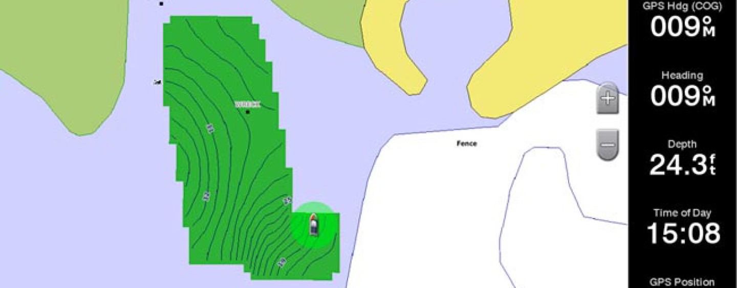 Programas de cartografía de las principales sondas de pesca