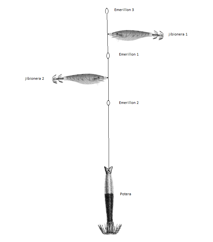 Transistor nadie imán Como se monta una linea de mano para pescar calamares con potera o  jibionera | Revista de pesca deportiva – Coto de PeZca