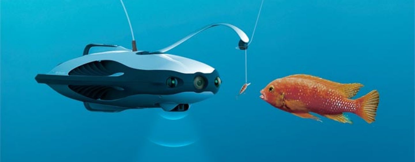 Un dron submarino para los pescadores ¿Capricho, útil o adiós a la magia de la pesca?