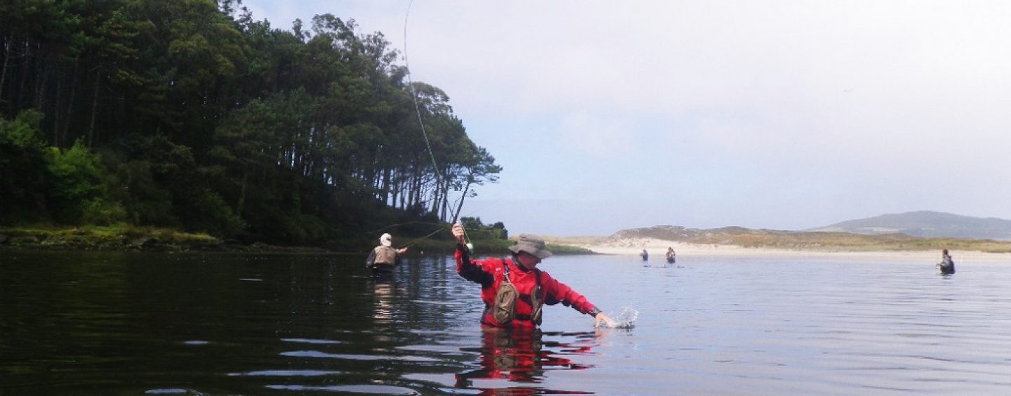 Ria de Lires, territorio mújol para al pesca a mosca