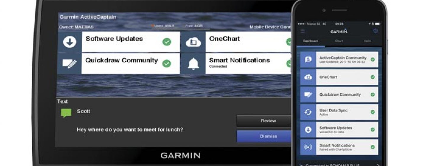 ActiveCaptain, la aplicación de Garmin para gestionar toda tu experiencia de pesca embarcada