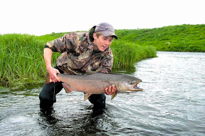 pesca en la isla Kodiak salmón chinook