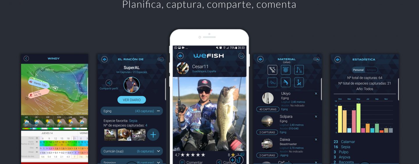 WeFish, la aplicación que te ayudará y hará disfrutar más de la pesca deportiva